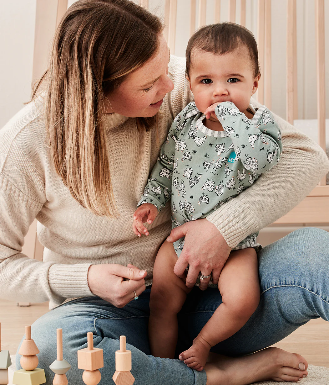 Bodysuit Long Sleeve Cotton Olive Chicken Run - Image 4