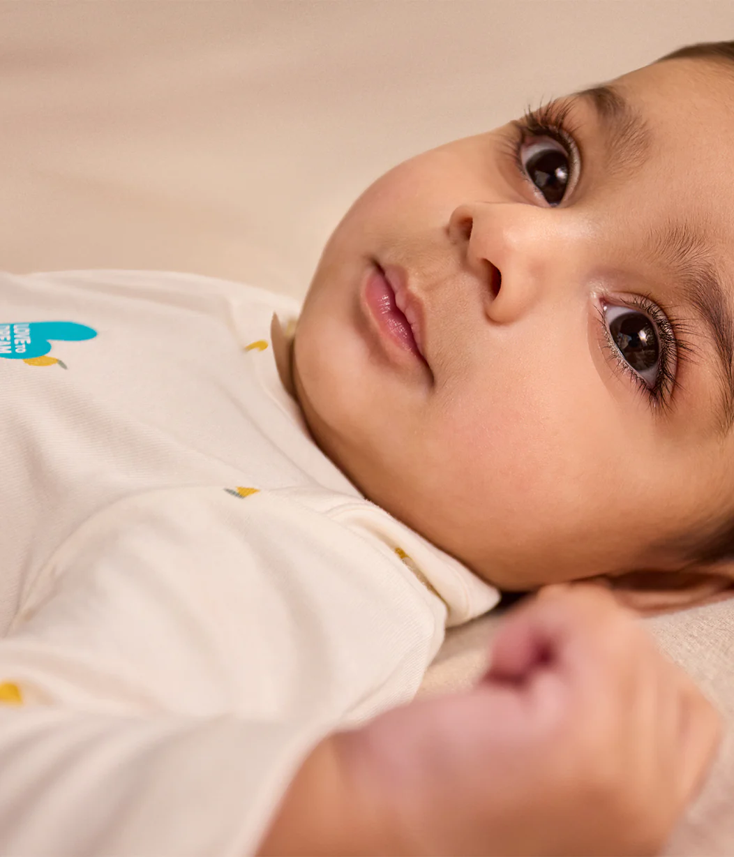 Bodysuit Long Sleeve Viscose from Bamboo Cream Lemons - Image 8