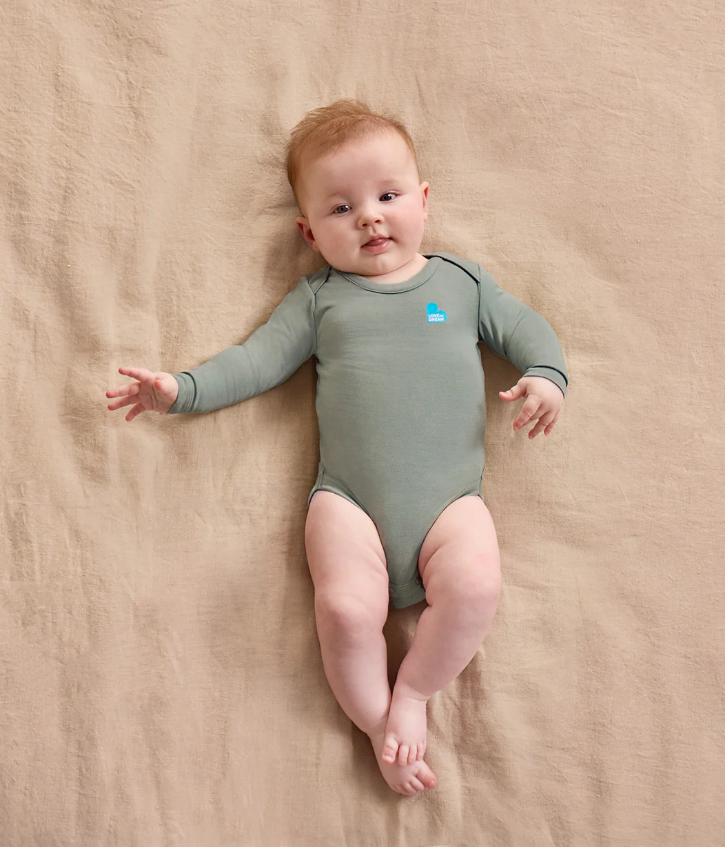 Bodysuit Long Sleeve Viscose from Bamboo Deep Olive - Image 5