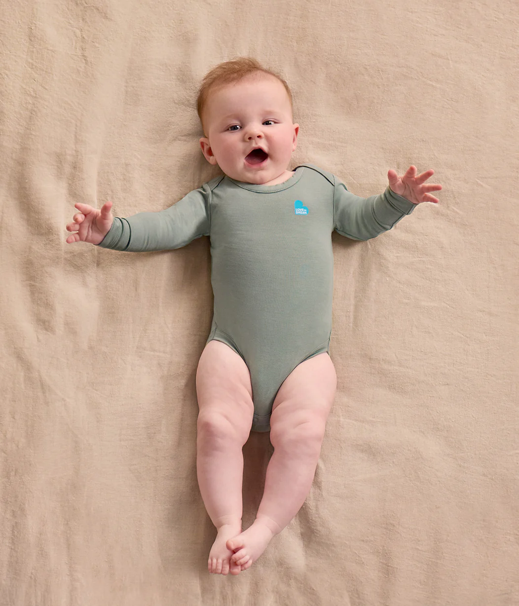 Bodysuit Long Sleeve Viscose from Bamboo Deep Olive - Image 6