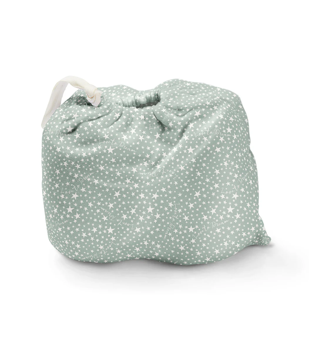 Fitted Bassinet/Basket Sheet Twin Pack Cotton Green - Image 3