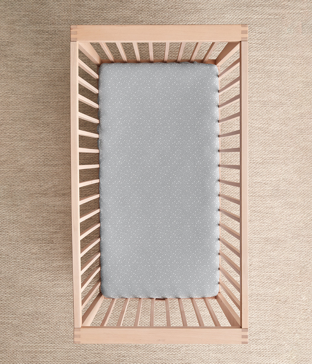 Fitted Bassinet/Basket Sheet Twin Pack Cotton Grey - Image 7