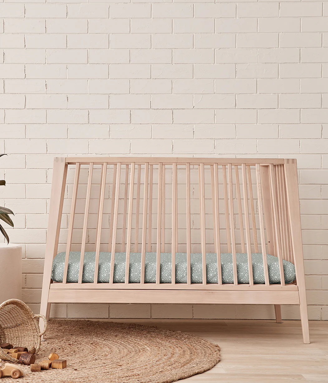 Fitted Cot/Crib Sheet Twin Pack Cotton Green - Image 6