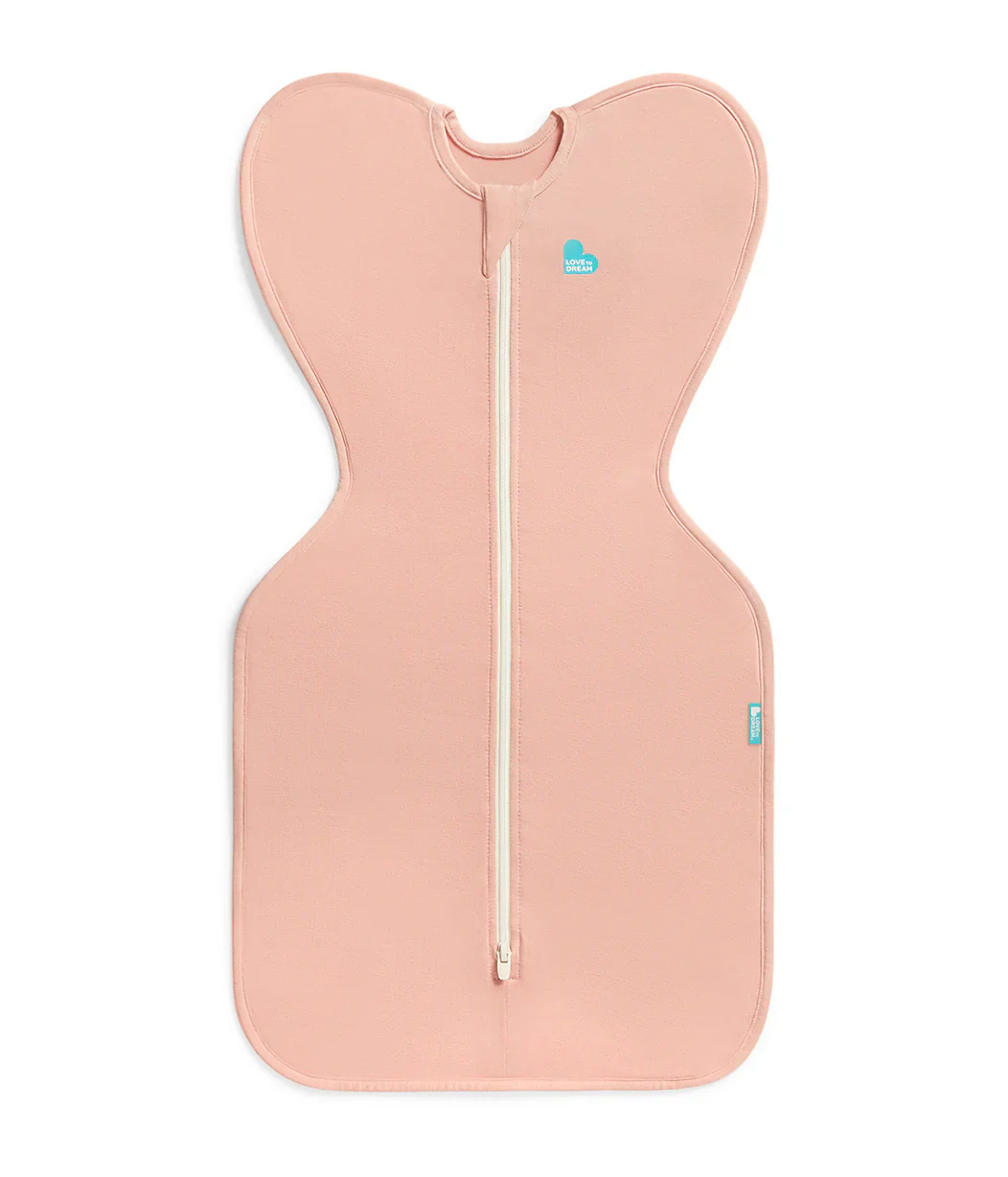 Newborn Essentials Bundle | Swaddle Up 1.0 TOG | Bib | Wash Cloth | Burp Cloth | Hooded Towel | Rose - Image 3