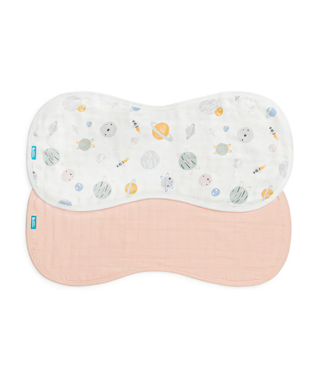 Newborn Essentials Bundle | Swaddle Up 1.0 TOG | Bib | Wash Cloth | Burp Cloth | Hooded Towel | Rose - Image 6