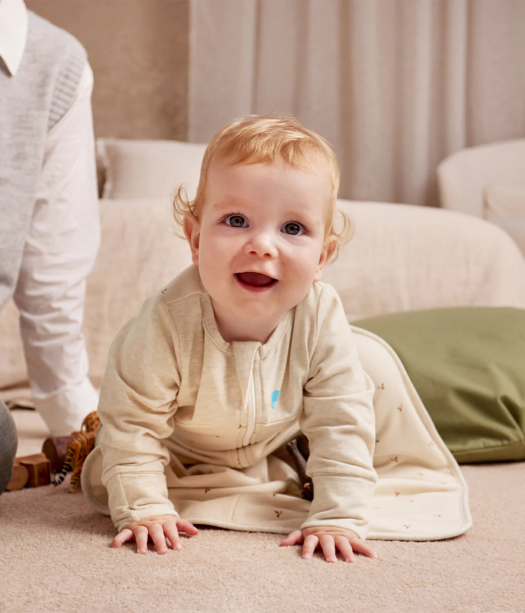 Sleep Bag Long Sleeve 1.5 TOG Cotton Oatmeal Twigs - Image 8