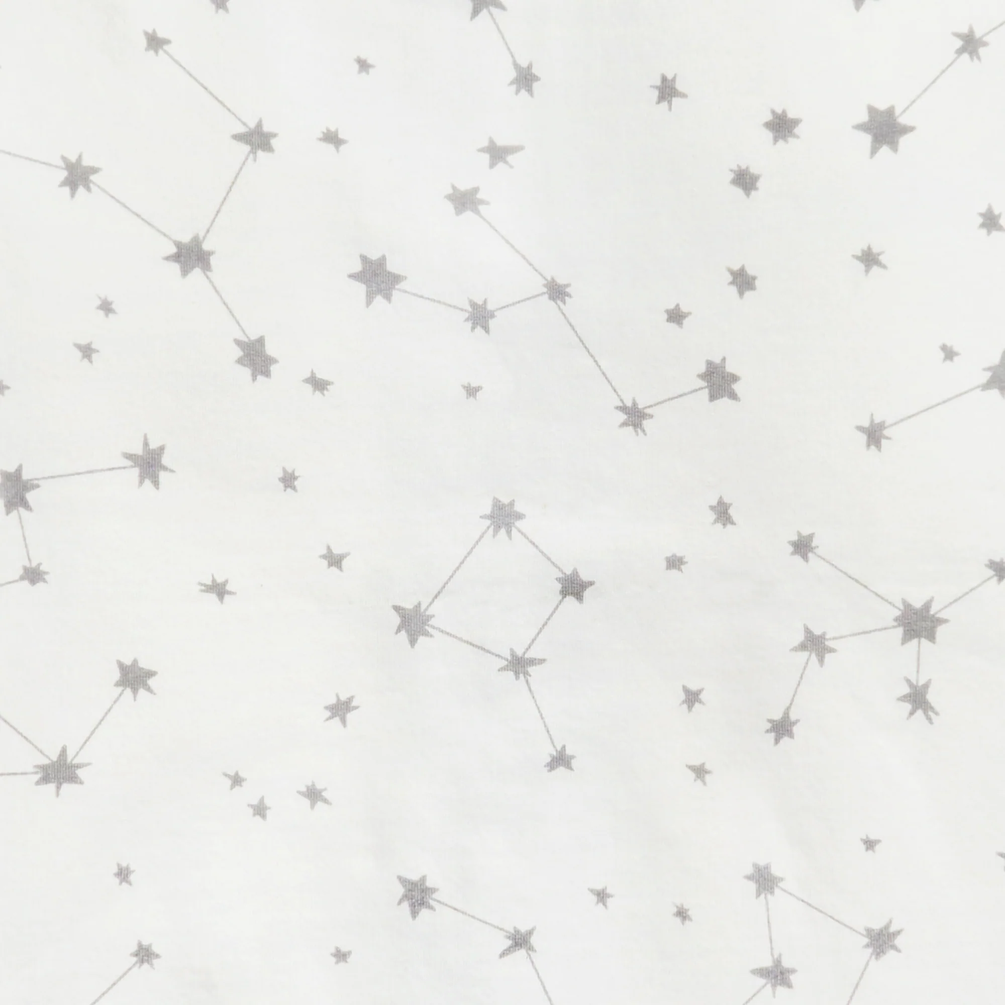 Sleep Bag Long Sleeve 1.0 TOG Organic Cotton White Stellar - Image 3