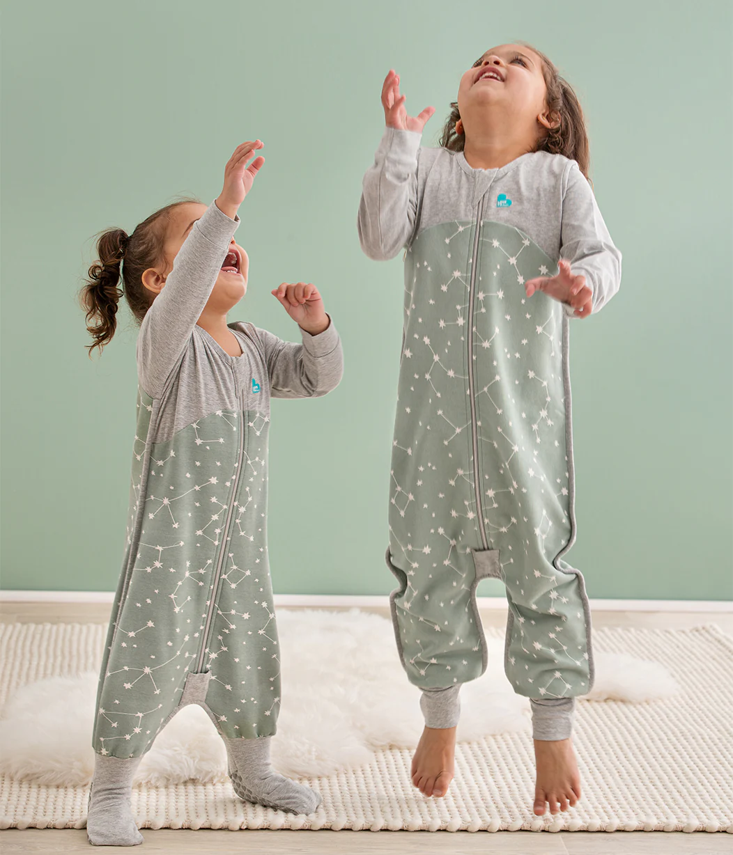 Sleep Suit Long Sleeve 1.0 TOG Organic Cotton Olive Stellar - Image 6