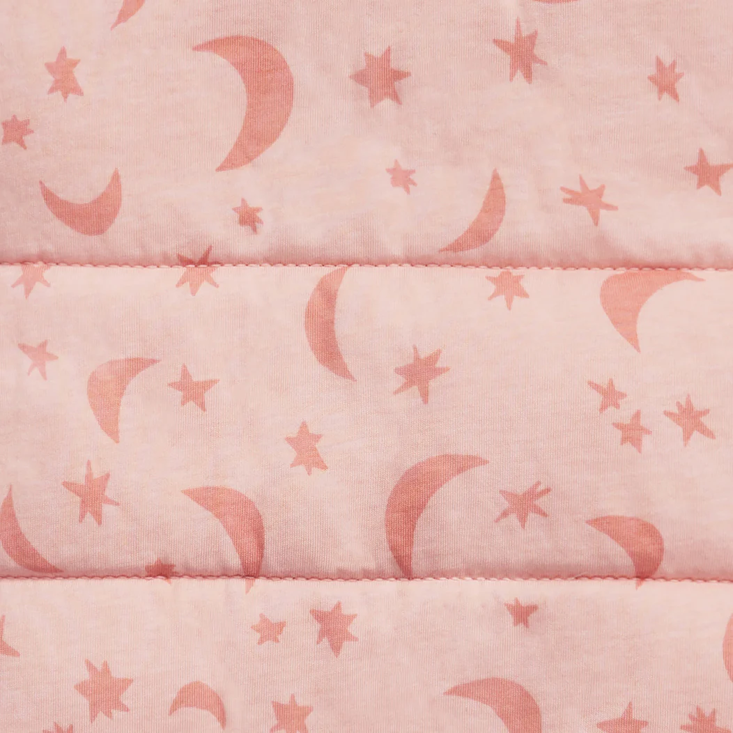 Sleep Suit Long Sleeve 2.5 TOG Cotton Pink Moonlight - Image 3