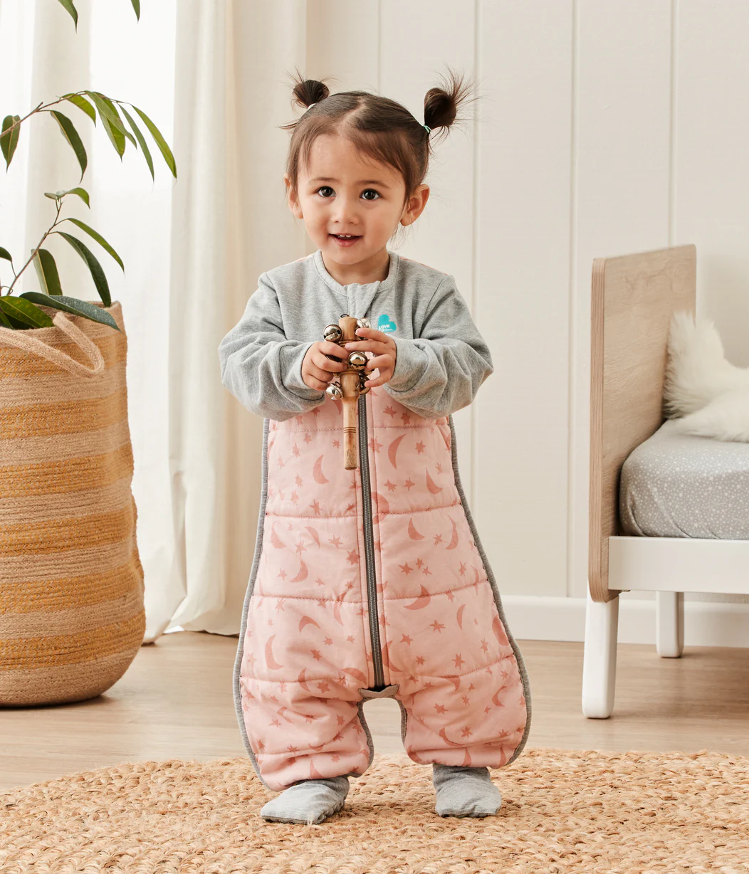 Sleep Suit Long Sleeve 2.5 TOG Cotton Pink Moonlight - Image 5