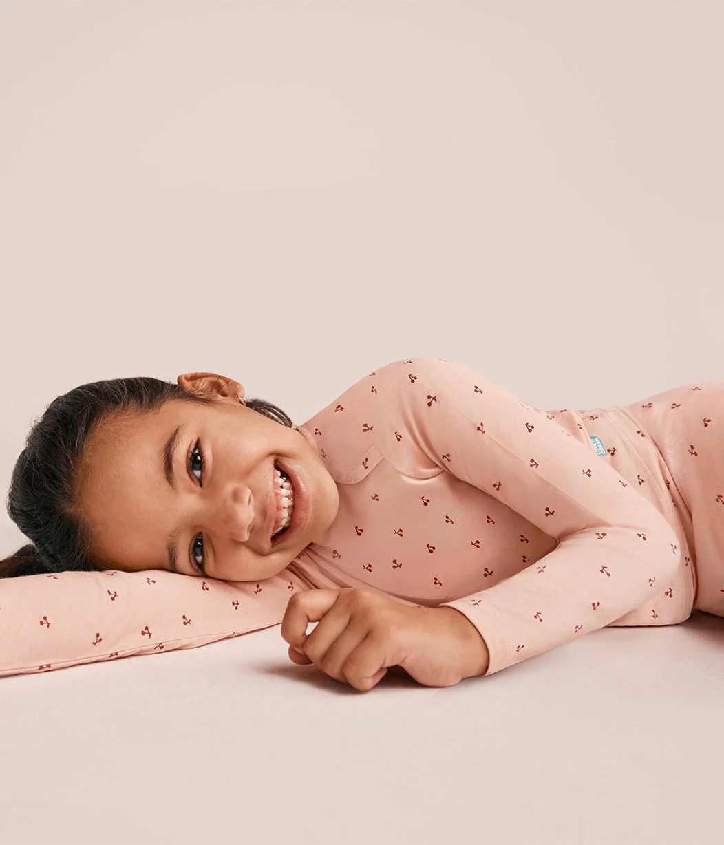 Sleep Suit & Pyjama Bundle | 1.0 TOG | Powder Pink Twinkle | Blush Cherries - Image 4