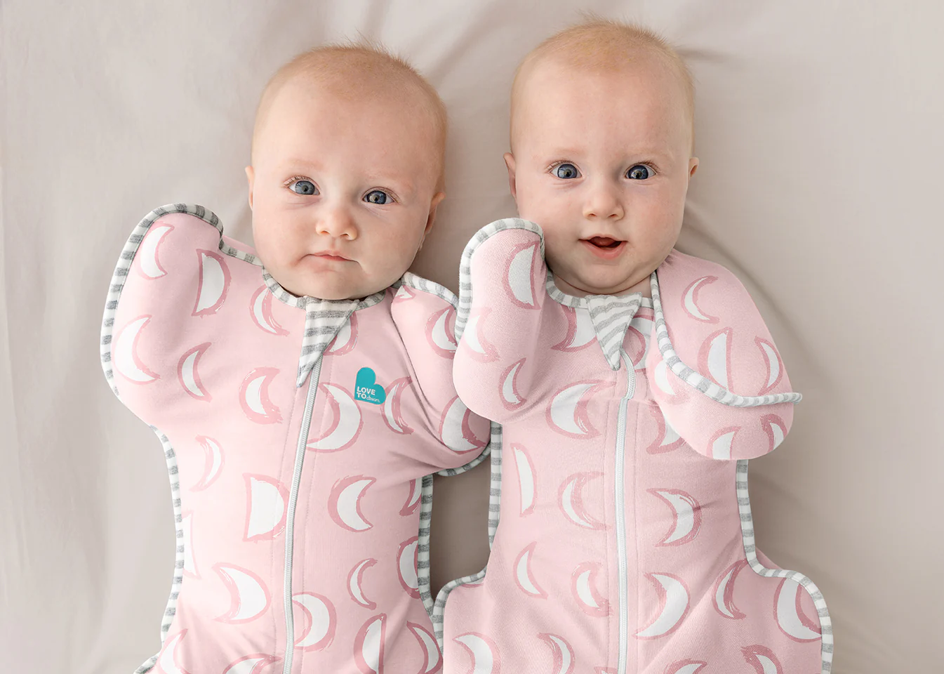 Swaddle Up™ 1.0 TOG Cotton Dusty Pink Eclipse - Image 4