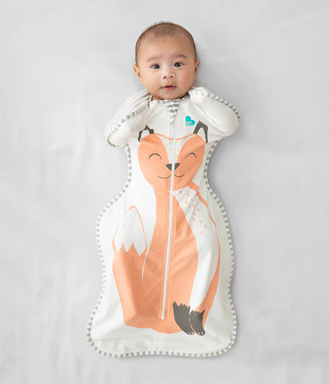 Swaddle Up™ 1.0 TOG Cotton Orange Lyric The Fox™ - Image 5