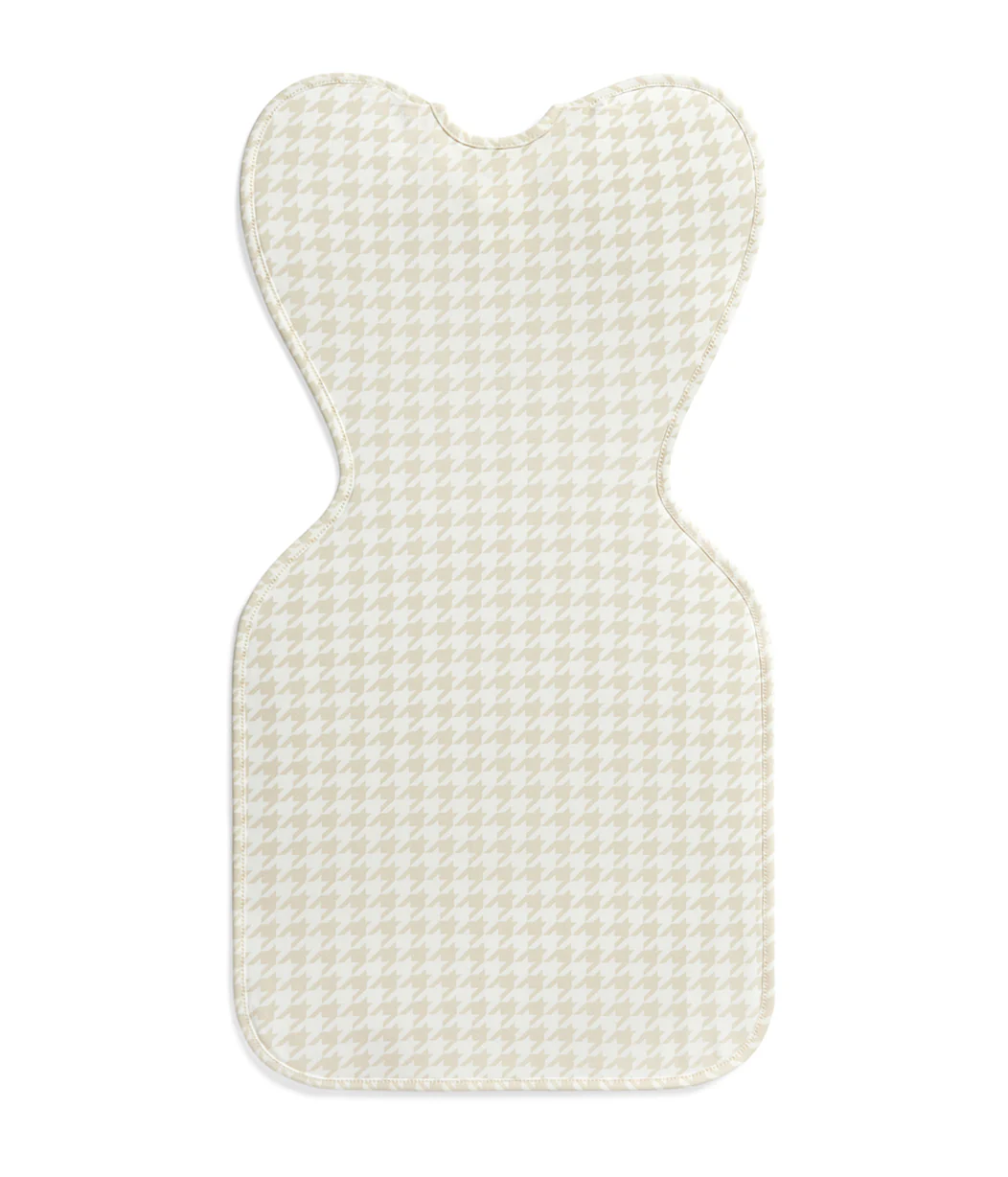Swaddle Up™ 1.0 TOG Cotton Tan Houndstooth - Image 3