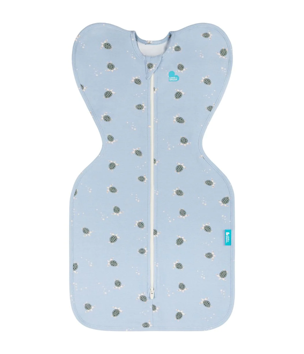 Swaddle Up & Romper Bundle | 1.0 TOG | Bamboo | Blue Turtally - Image 3