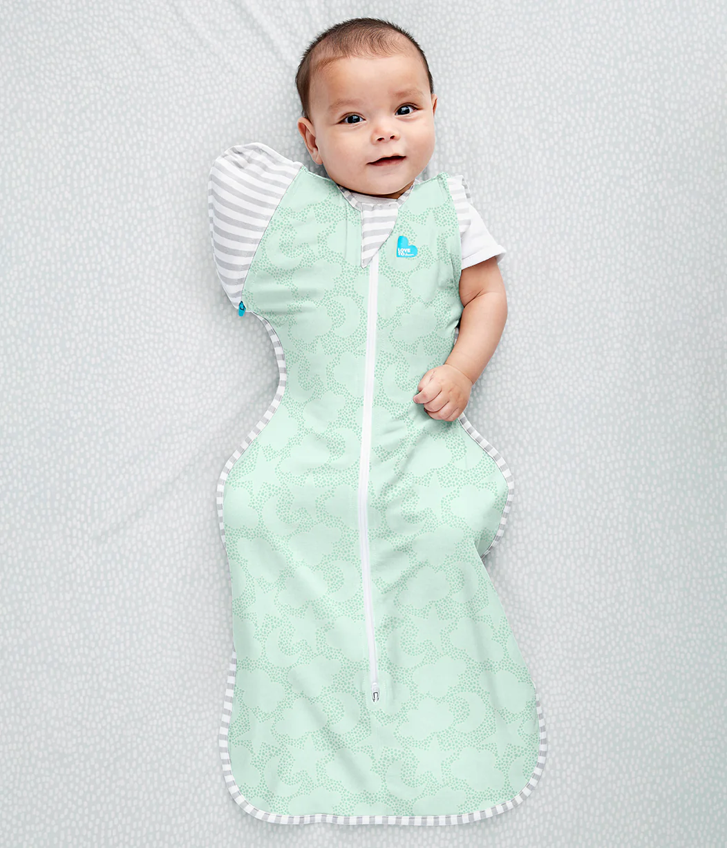 Swaddle Up™ Transition Bag 1.0 TOG Organic Cotton Mint Celestial Dot - Image 3