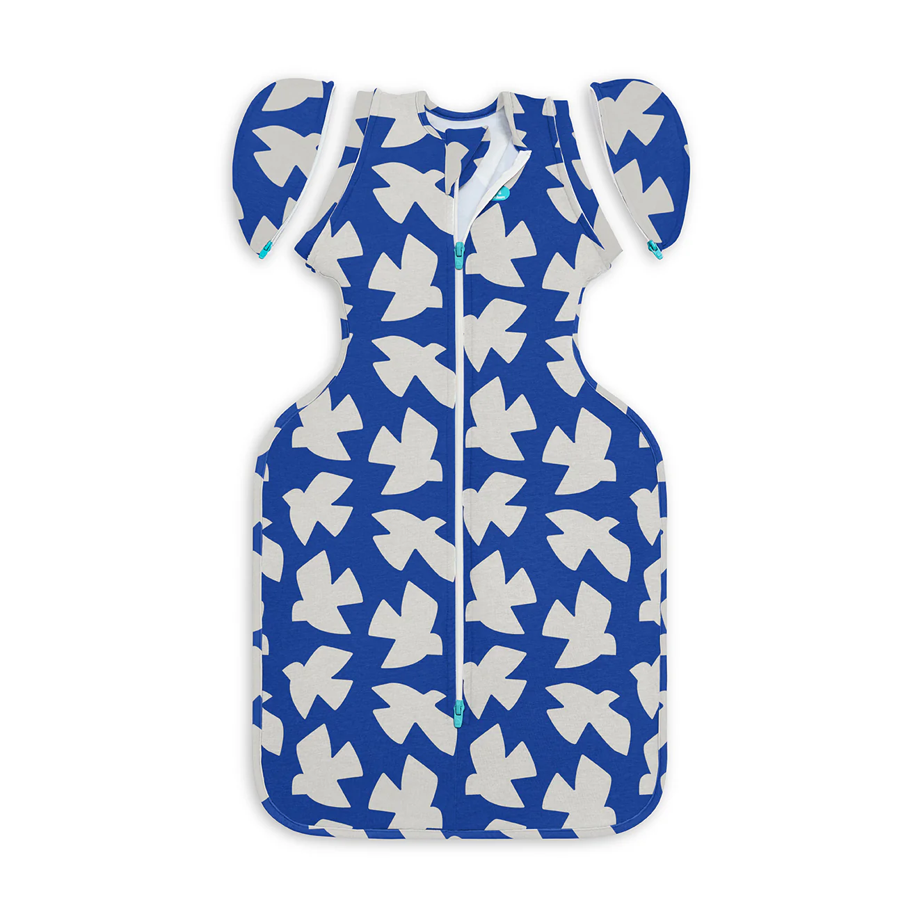 Swaddle Up™ Transition Bag 1.0 TOG Cotton Cobalt Paperbirds - Image 3