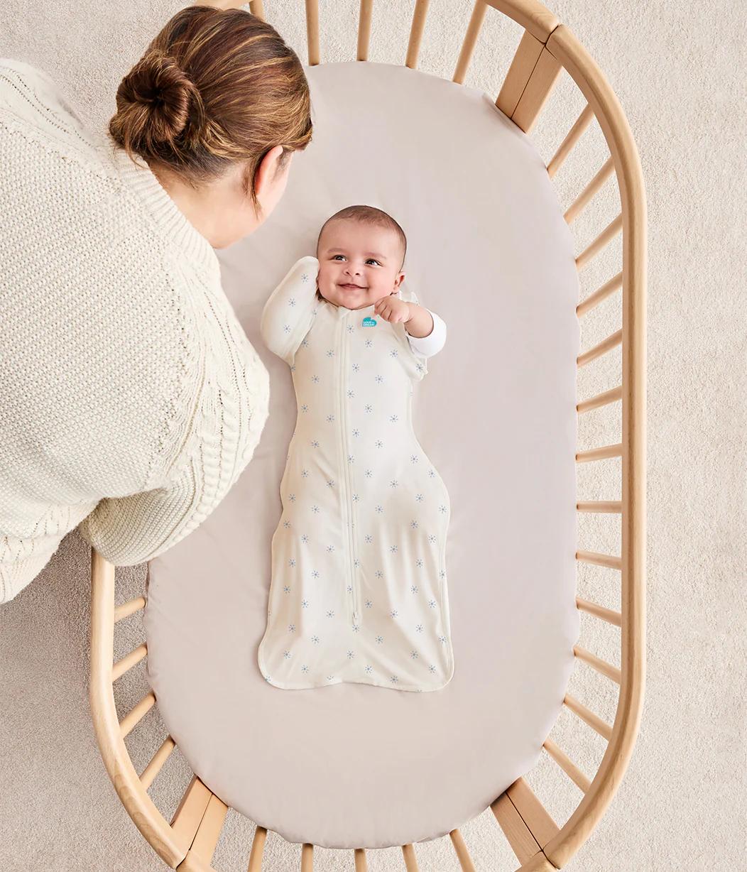 Swaddle Up™ Transition Bag 0.2 TOG Viscose from Bamboo Mist Blue Sunny - Image 5