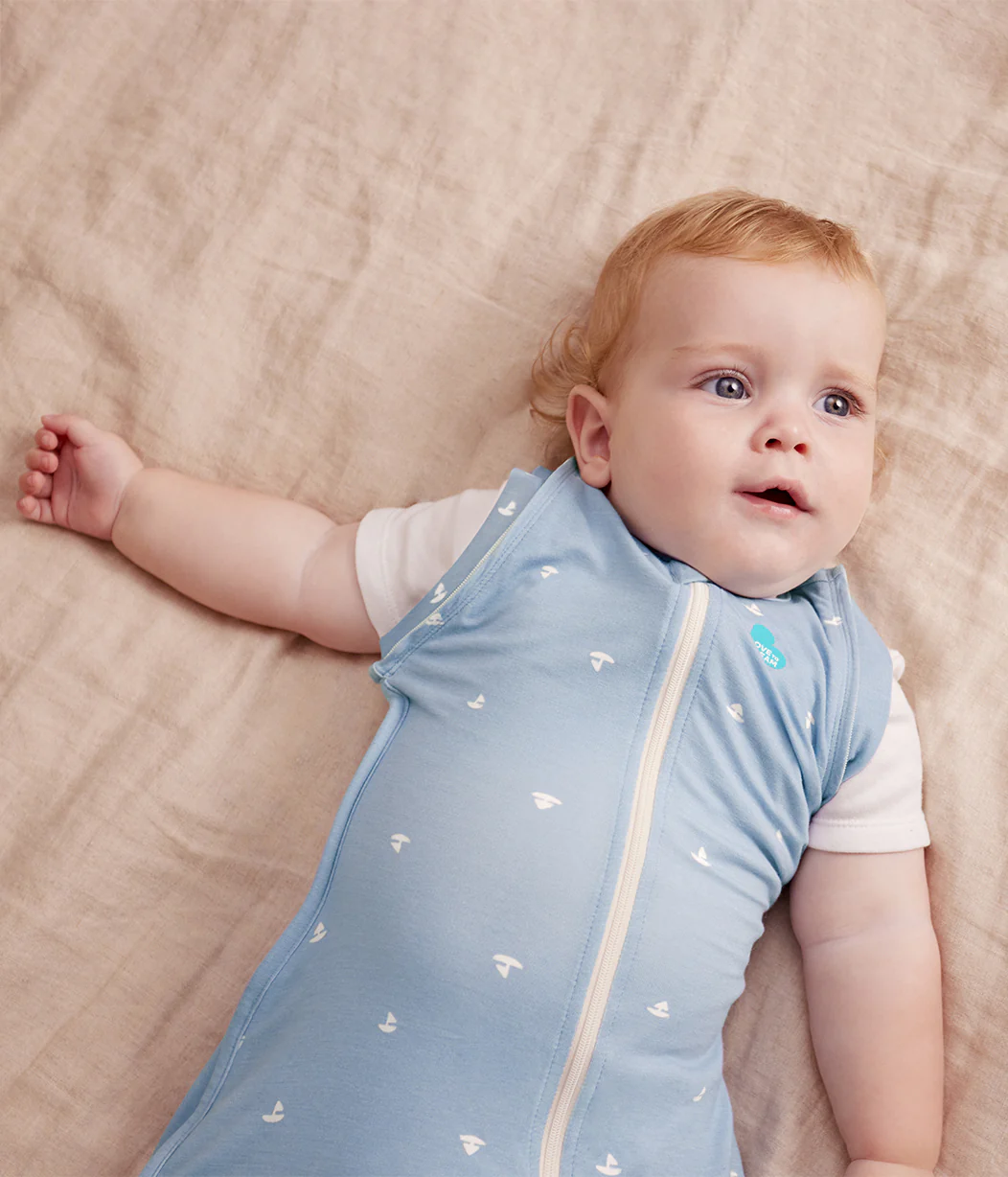 Swaddle Up™ Transition Bag 1.0 TOG Viscose from Bamboo Mist Blue Boats - Image 7