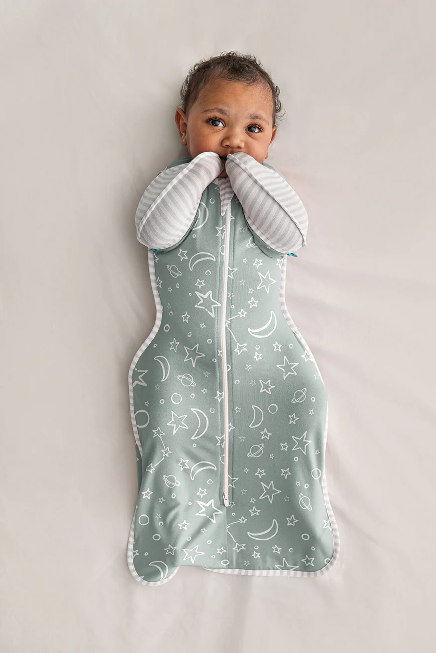 Swaddle Up™ Transition Bag 1.0 TOG Viscose from Bamboo Olive Stars & Moon - Image 4