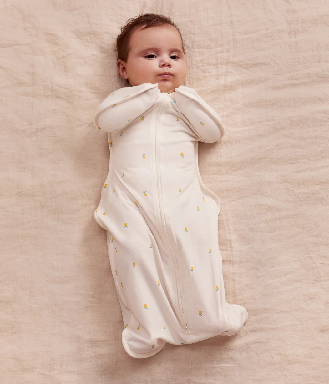 Swaddle Up™ 1.0 TOG Viscose from Bamboo Cream Lemons - Image 5